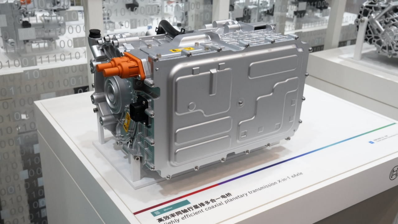 Sistem Penggerak Listrik Penuh Tumpukan, Integrasi Efisien – Bagian Elektrifikasi UAES di Pameran Mobil Beijing